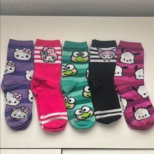 Sanrio Kids Socks Set (5)